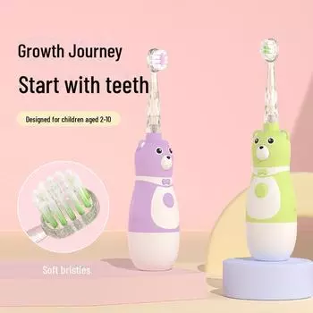 «Детская электрическая зубная щетка с мягкой щетиной — полностью автоматическая, на батарейках»
