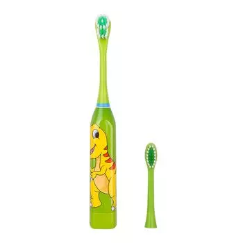 Детская электрическая зубная щетка, водонепроницаемая ультразвуковая зубная щетка, мультяшная щетка для чистки полости рта, щетка для ухода за зубами красный