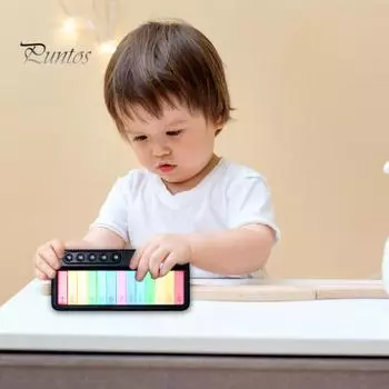 Детская электронная клавиатура, игрушка-пианино, музыкальная подсветка, 3 режима, обучающее фортепиано для раннего обучения, музыкальная игрушка для малышей, подарок для мальчиков и девочек белый