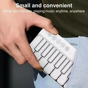 Детская электронная клавиатура пианино игрушка с музыкой светодиодная подсветка для малышей мальчиков девочек многофункциональная розовый