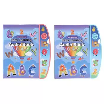 Детская электронная книга, обучающая английская звуковая книга, умная игрушка, электронная книга для детей и студентов Blue