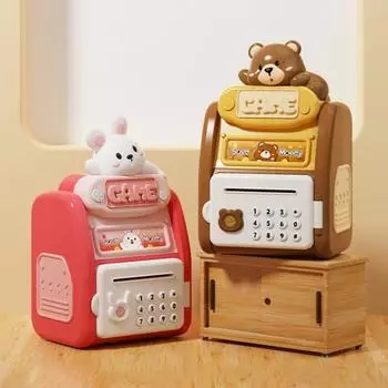 Детская электронная копилка-игрушка для денег, сберегательная касса с паролем, очень большая емкость, симпатичная Rabbit