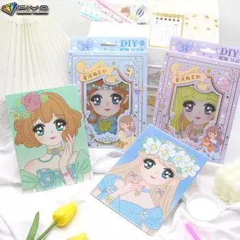 Детская алмазная живопись, милый мультфильм, красивая девушка, Алмазная мозаика, ремесло, алмазная вышивка, картина