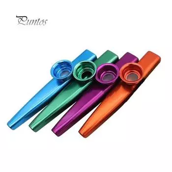 Детская алюминиевая игрушка для любителей музыки Kazoo с 5 флейтой и диафрагмой красный