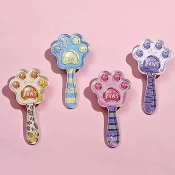 Детская антистатическая расческа для распутывания волос, милая мультяшная кошачья лапа, массажная расческа на воздушной подушке, салонные инструменты для укладки волос розовый