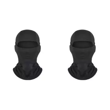 Детская балаклава ветрозащитная лыжная маска для лица велосипедный шарф аксессуар (черный) Великобритания