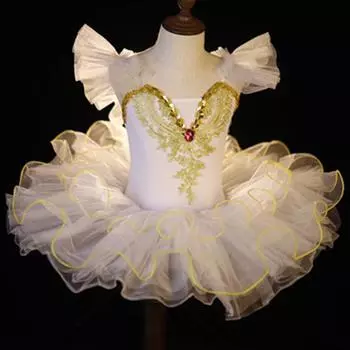 Детская балетная пачка для малышей, танцевальное платье, детские костюмы «Лебединое озеро», бальные балетные наряды для девочек 170cm розы красного