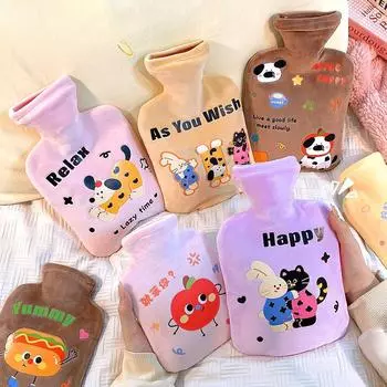 Детская бархатная грелка для воды ПВХ грелка для рук для девочек Бао Студенты теплая грелка для воды