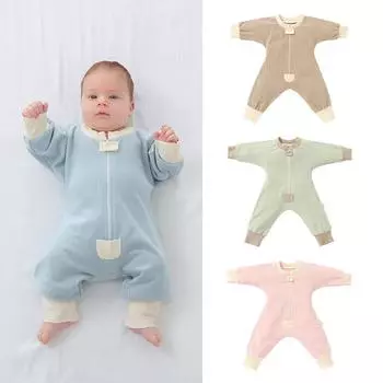 Детская бархатная одежда, пижамы с длинными рукавами, пижамы для новорожденных, весенняя одежда, комбинезон для мальчиков, однотонный мягкий комбинезон для девочек 66cm