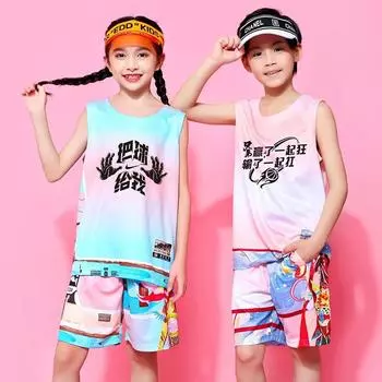 Детская баскетбольная форма, тренировочный летний костюм для мальчиков, спортивная одежда для девочек, летняя игровая майка для мальчиков начальной школы 3XS