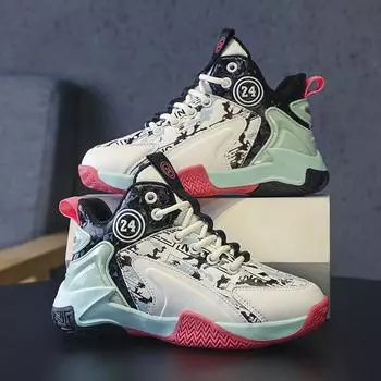 Детская баскетбольная обувь Подростковые ученики начальной школы Профессиональные тренировочные кроссовки Детская обувь Спортивная обувь для мальчиков 40 оранжевый