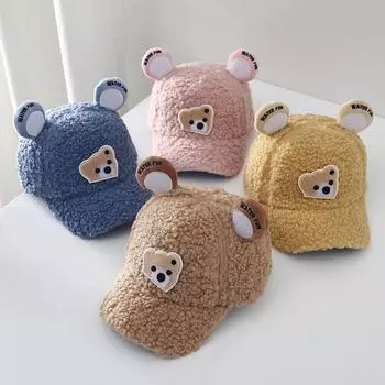 Детская бейсбольная кепка, теплые шапки с героями мультфильмов для мальчиков и девочек