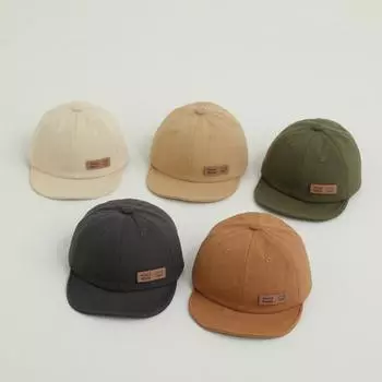 Детская бейсболка, детская шляпа от солнца, кепки с мягкими полями для мальчиков и девочек коричневый