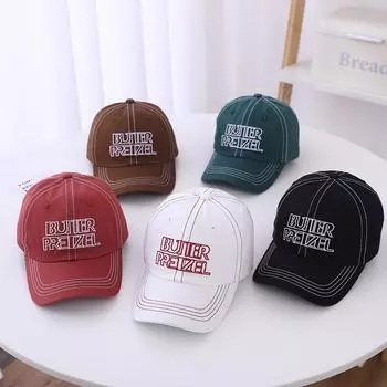 Детская бейсболка, двухрядные шапки с вышитыми буквами