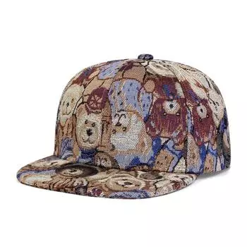 Детская бейсболка из хлопка с принтом панды для мальчиков и девочек, для путешествий, отдыха, спорта, гольфа, кепка Snapback в стиле хип-хоп коричневый