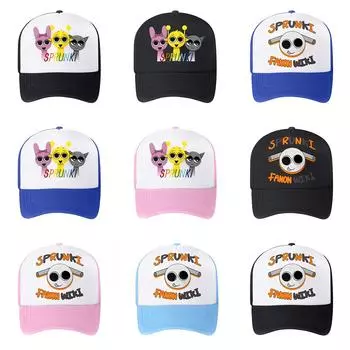 Детская бейсболка на весну и лето Детская кепка с сеткой Шляпа с язычком Солнцезащитная кепка с солнцезащитным кремом Музыкальная игровая кепка One Size чёрный