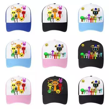 Детская бейсболка на весну и лето Детская кепка с сеткой Шляпа с язычком Солнцезащитная кепка с солнцезащитным кремом Музыкальная игровая кепка One Size чёрный