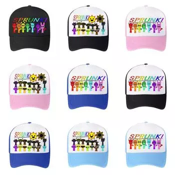 Детская бейсболка на весну и лето Детская кепка с сеткой Шляпа с язычком Солнцезащитная кепка с солнцезащитным кремом Музыкальная игровая кепка One Size чёрный