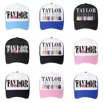 Детская бейсболка на весну и лето Детская сетчатая кепка Шляпа с язычком Солнцезащитный козырек вокруг шляпы One Size чёрный