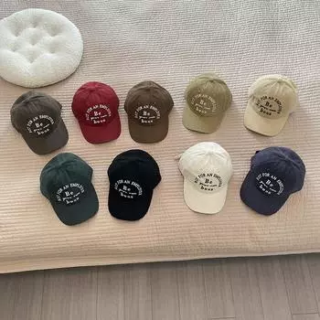 Детская бейсболка, шляпа от солнца, солнцезащитные шляпы с вышивкой букв