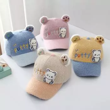 Детская бейсболка, шляпа с изображением панды, детские фуражки для мальчиков и девочек, теплые шапки