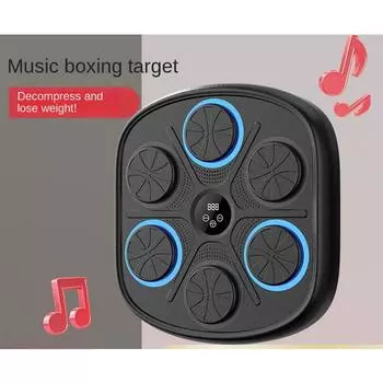 Детская Bluetooth музыкальная боксерская мишень, светильник с регулировкой передач, боксерский тренажер, домашнее оборудование для фитнеса, боксерская настенная мишень