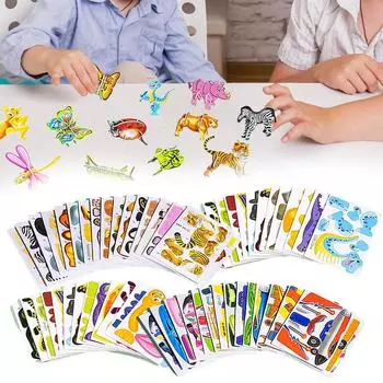 Детская бумага 3D трехмерная головоломка с насекомыми головоломки игрушки бумажные развивающие анима N2Y2 Dinosaur-One size