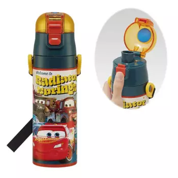 Детская бутылка для воды из нержавеющей стали Skater, 470 мл, Disney Cars 24, для детей, легкая, холодная, спортивная бутылка для воды