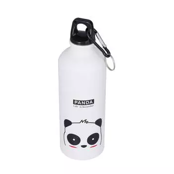 Детская бутылка для воды с милым рисунком 500 мл алюминиевая изолированная бутылка для воды спортивная кувшин для воды белый