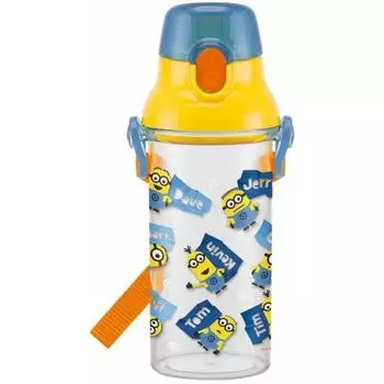 Детская бутылка для воды Skater, прозрачная бутылка 480 мл, Minions, Minions 18, сделано в Японии PSB5TR