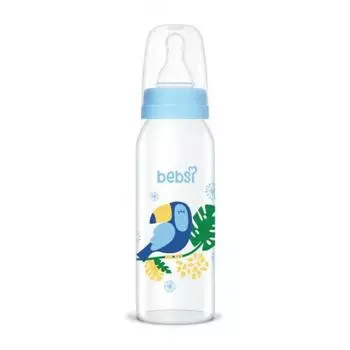 Детская бутылочка Bebsi Classic Pp 250 мл - синяя