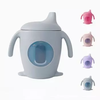 Детская бутылочка для питья, обучающая чашка для детей, противобрызгиваемая чашка с трубочкой, материал Тритан, бутылка для воды с защитой от протекания 180ml