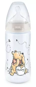 Детская бутылочка NUK Premium Choice Винни-Пух 300 мл для возраста от 0 месяцев и старше Дизайн Disney для новорожденных FDNK10741068