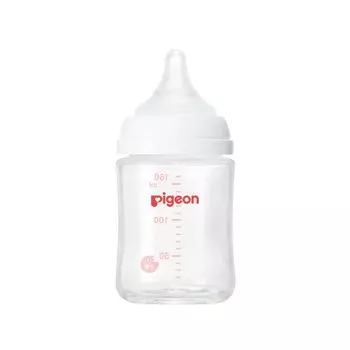Детская бутылочка Pigeon Breast Milk Experience 160 мл от 0 месяцев Изготовлена из стекла, которое быстро остывает и гигиенично, устойчиво к нагреванию, устойчиво к царапинам