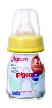 Детская бутылочка Pigeon glass Slim type для фруктового сока 50 мл [термостойкая 50 мл]