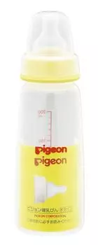 Детская бутылочка Pigeon с силиконовой соской 200 мл K-типа (пластиковый сосок) КПП-200