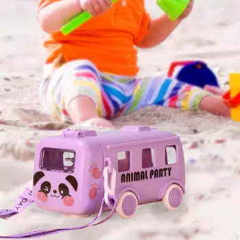 Детская бутылочка с поилкой и плечиком, 500 мл, фляжка для веселых напитков розовый