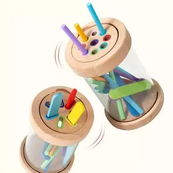 Детская чашка для классификации цветов, сортировочная коробка по цвету и форме, предметная палочка, париш-дети, ранние развивающие сенсорные игрушки Монтессори