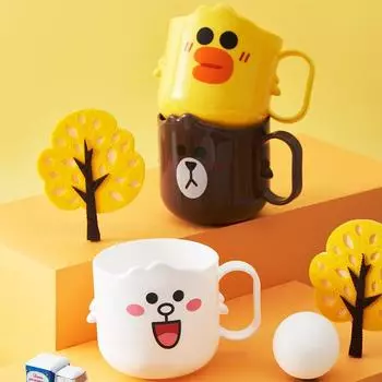 Детская чашка для зубной щетки, чашка для питья, мультяшная милая чашка для зубной пасты, мультяшная детская чашка для мытья