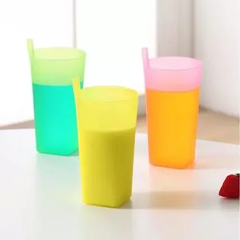 Детская чашка, питьевая посуда, соломинка, стакан для сока, питьевая вода, кружка, кружка для воды, стакан для питья Blue-S