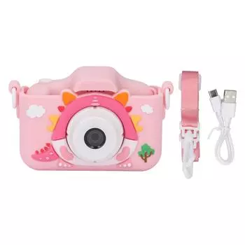 Детская цифровая камера 2,0-дюймовый IPS-экран фото-видеокамера силиконовый чехол мультяшная фотография