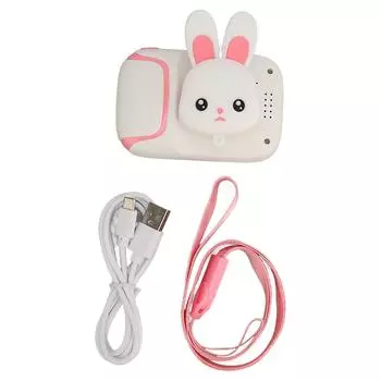 Детская цифровая камера HD 2,0-дюймовый экран для защиты глаз, камера для селфи для малышей с функцией MP3 для 3 человек розовый