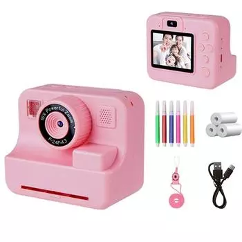 Детская цифровая камера Lanyard 1080p HD экран видеорегистратор для малышей праздник Purple(no card)