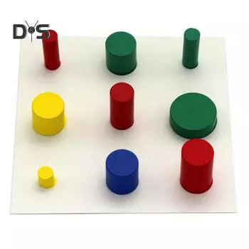 Детская деревянная цилиндрическая карточка-игрушка для детей, раннее образовательное учебное пособие #B