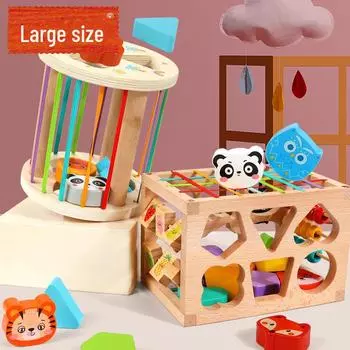 Детская деревянная игрушка для сопоставления фигур радуги для раннего развития и цветового познания