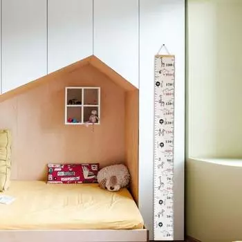 Детская диаграмма роста настенная с рисунком животных из мультфильмов линейка роста для мальчиков D