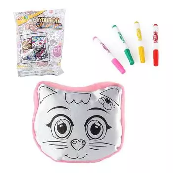 Детская DIY цветная подушка-игрушка для граффити, мультяшное животное, раскраска, кукла, научно-образовательная игрушка