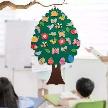 Детская доска для игрушек с крючками, развивающие игрушки для пальцев, сенсорные для мальчиков, настенное украшение Grassland