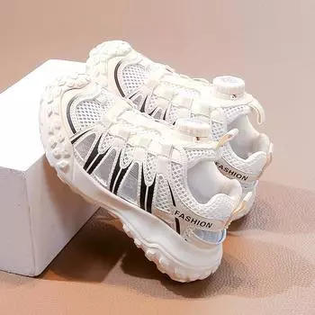 Детская дышащая и легкая полые сетчатые сандалии для спорта и отдыха, уличные сандалии, пляжная обувь 27 чёрный