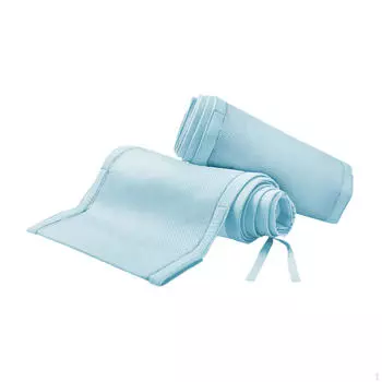 Детская дышащая сетчатая подкладка для кровати, принадлежности для полноразмерной детской кроватки, защитная синяя синий